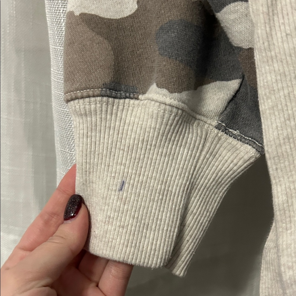 Aerie Camo Sweatshirt - Gray and Brown - Picture 5 of 5